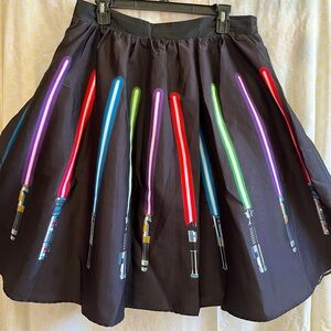 XL Star Wars for Her Universe Light Saber gathered skirt